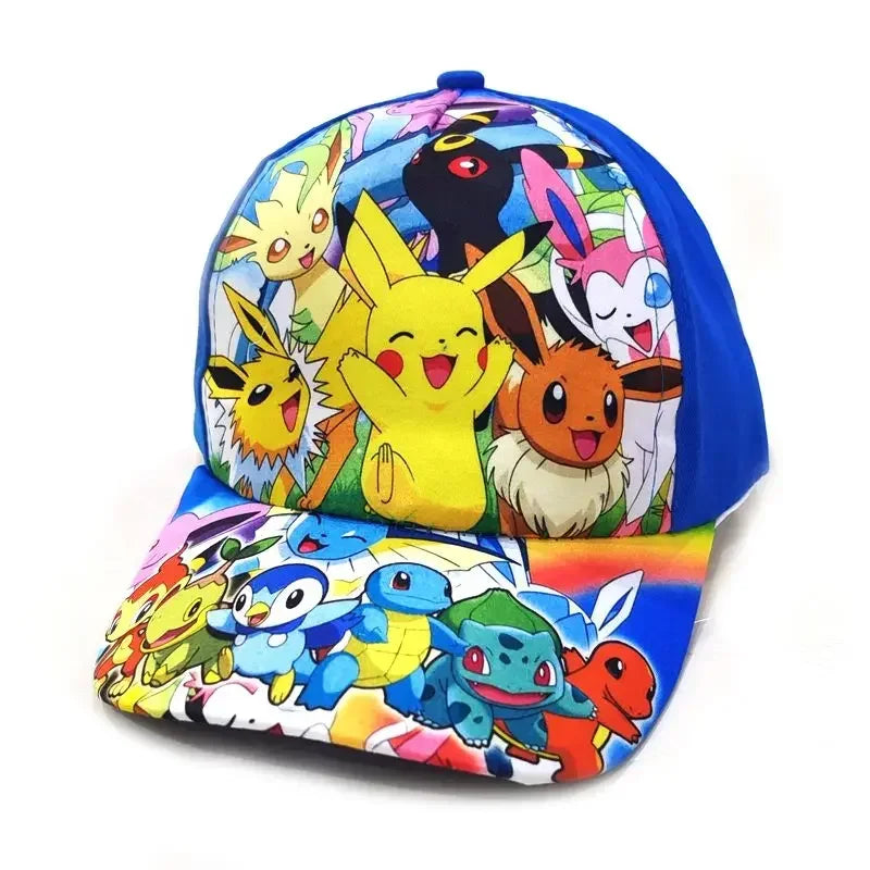 Pokemon Pikachu Baseball Cap Y2k Beach Anime Character Funny Hat Outdoor Sports Sunhat Kawaii Kids Toys Birthday Gift - Premium hat from Lizard Vigilante - Just $19.99! Shop now at Lizard Vigilante