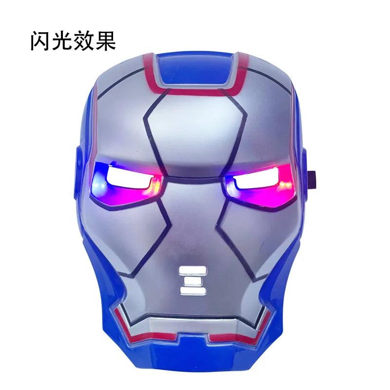 Lit Marvel Animation Spiderman Lighted Mask Play Spiderman Props Glowing Children's Festival Gifts Shiny Toys Unisex Men and Women DressUp CosPlay - Lizard Vigilante