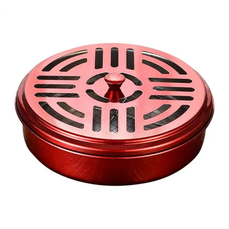 Portable Stainless Steel Mosquito Coil Holder Tray with Spiral Cover – Incense & Candle Holder - Premium Mosquito coil from Lizard Vigilante - Just $18.88! Shop now at Lizard Vigilante