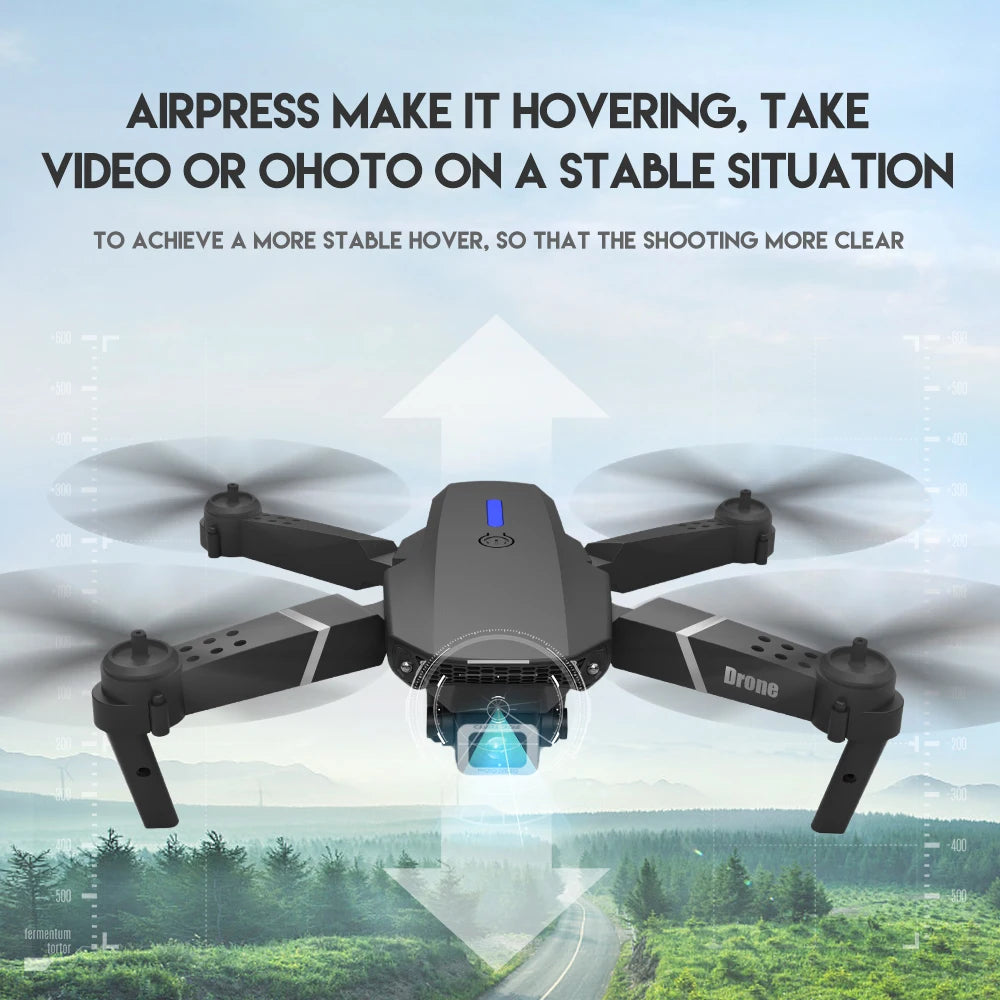 2024 E88Pro 4K HD RC Drone – Foldable Quadcopter with 1080P Wide-Angle Dual Camera, WIFI FPV, Altitude Hold, Trajectory Flight, Gift for Kids & Adults - Premium drones from dsers - Just $38.88! Shop now at Lizard Vigilante