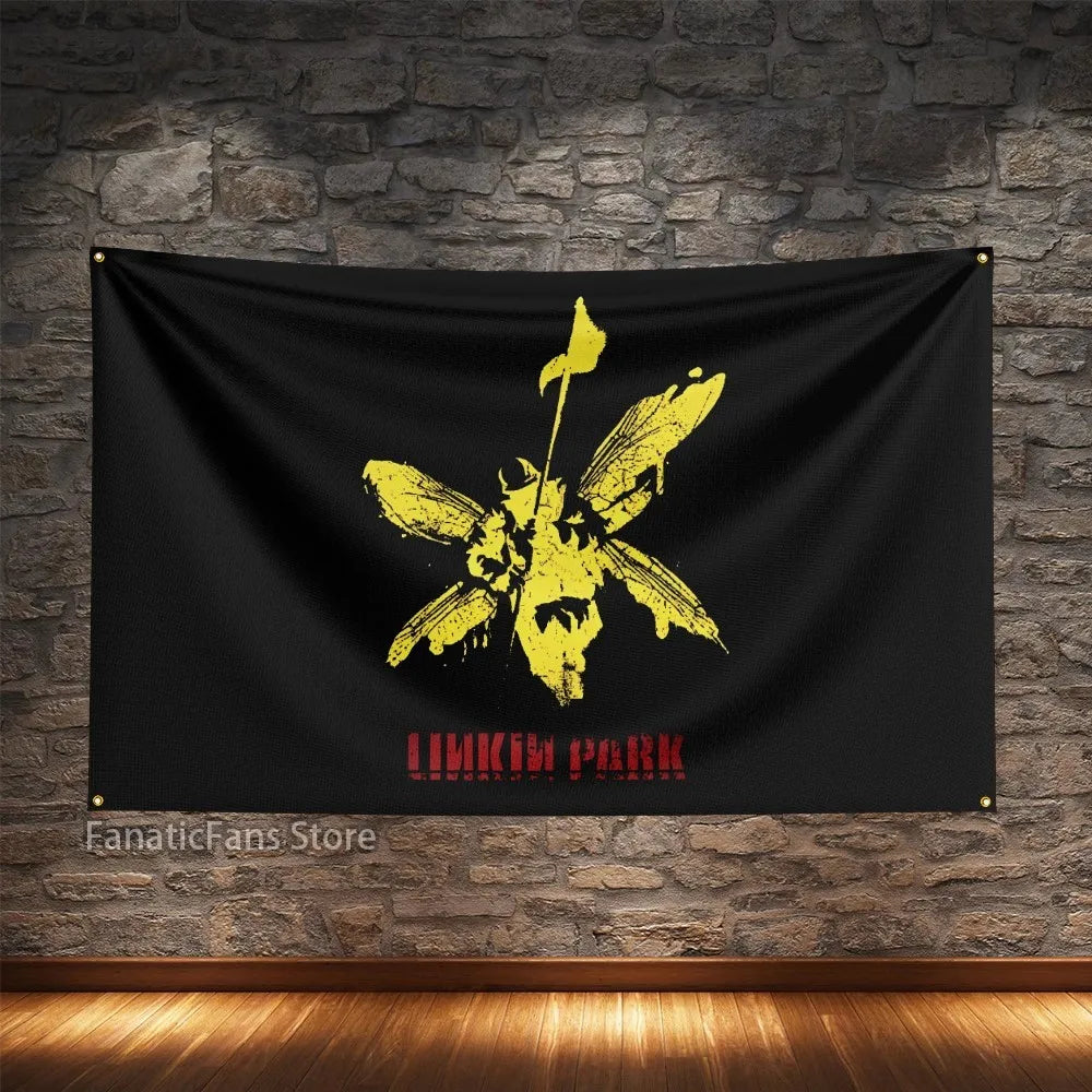 Linkin Park Rock Music Polyester Flag – Digital Printed Hanging Banner for Decoration - Premium flag from Lizard Vigilante - Just $15.99! Shop now at Lizard Vigilante