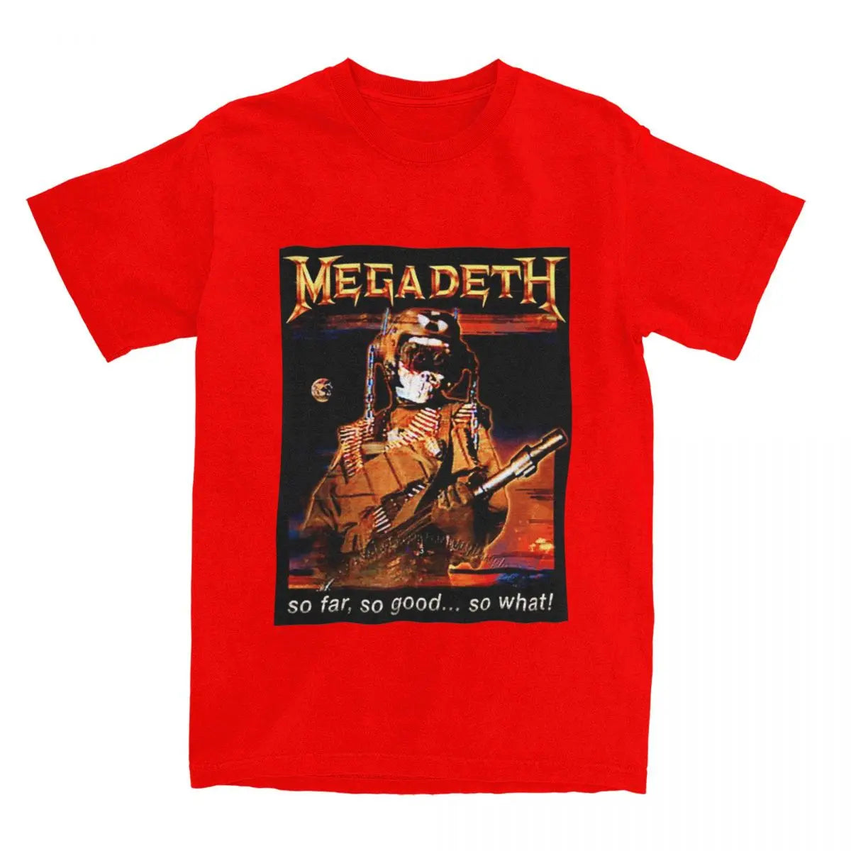 Megadeth 100% Cotton T-Shirt for Men & Women – Comfortable Novelty O-Neck Tee, Big Sizes Available - Premium t-shirt from Lizard Vigilante - Just $23.88! Shop now at Lizard Vigilante