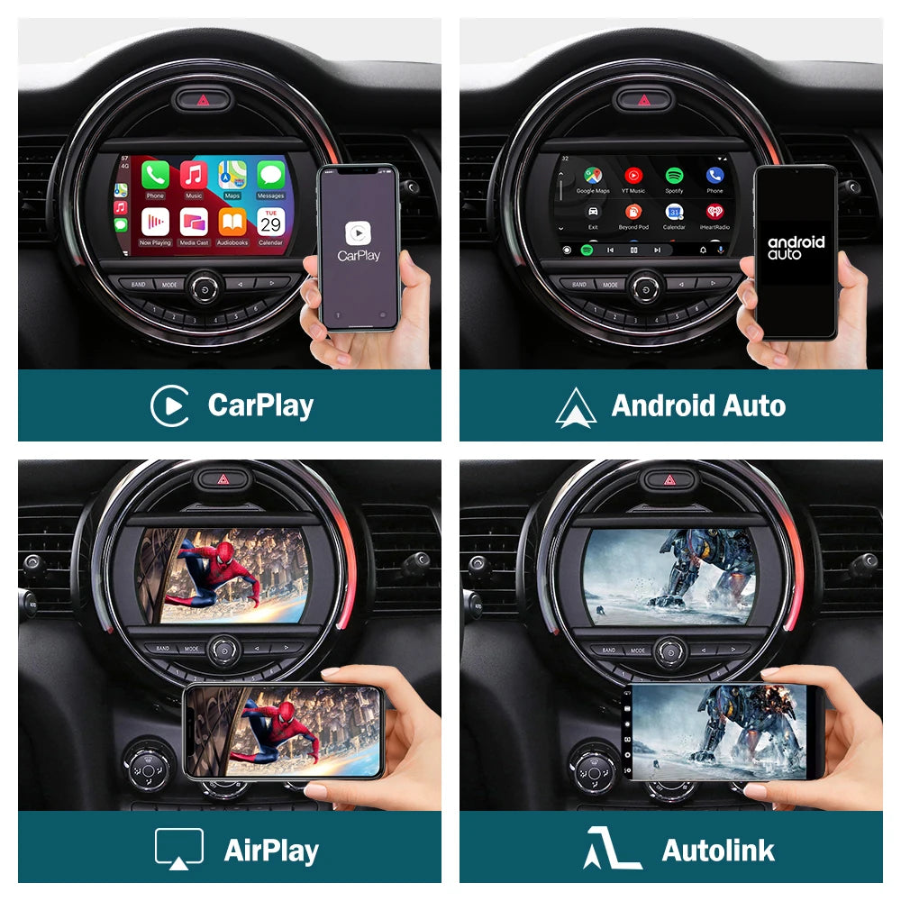 RoadTop Wireless CarPlay Android Auto for Mini Cooper - R55, R56, R57, R58, R60, R61 - Premium Electronics from Lizard Vigilante - Just $275.99! Shop now at Lizard Vigilante