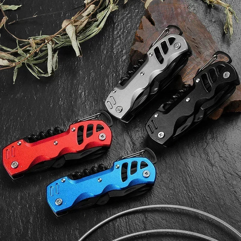 Multifunctional Folding Swiss Army Pocket Knife - Portable Stainless Steel Survival Tool - Premium knife from Lizard Vigilante - Just $22.88! Shop now at Lizard Vigilante