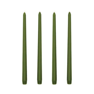 30CM Taper Candle 4 Pack - Home Interior Long Burning Dripless and Smokeless Candles Unscented - Valentines Candles for Home
