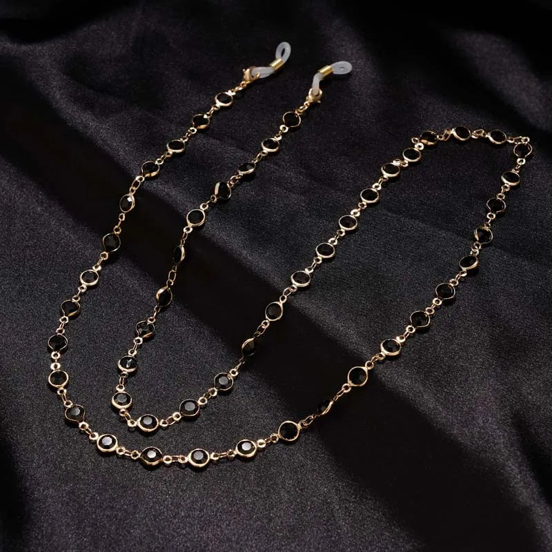 Zircon Crystal Beaded Eyeglass & Mask Chain: The Ultimate Accessory for Women