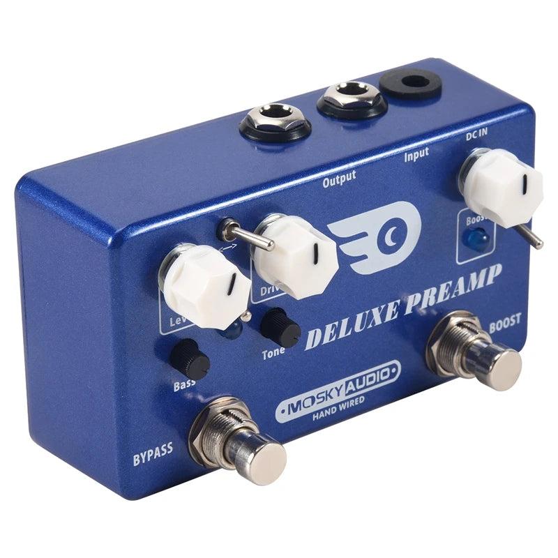 Mosky Deluxe Preamp Guitar Effect Pedal – 2-in-1 Boost & Classic Overdrive with True Bypass – Compact, Durable Metal Shell for Guitarists - Premium guitar pedal from Lizard Vigilante - Just $54.99! Shop now at Lizard Vigilante