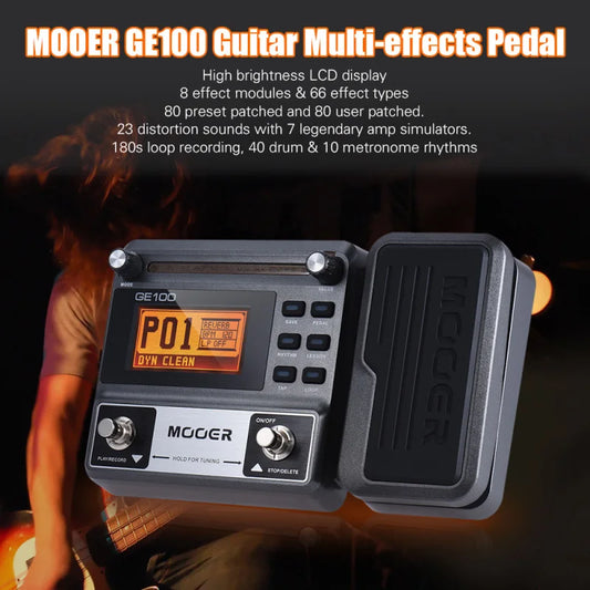 MOOER GE100 Guitar Multi-Effects Processor - Premium multi effects processor from Lizard Vigilante - Just $149.99! Shop now at Lizard Vigilante