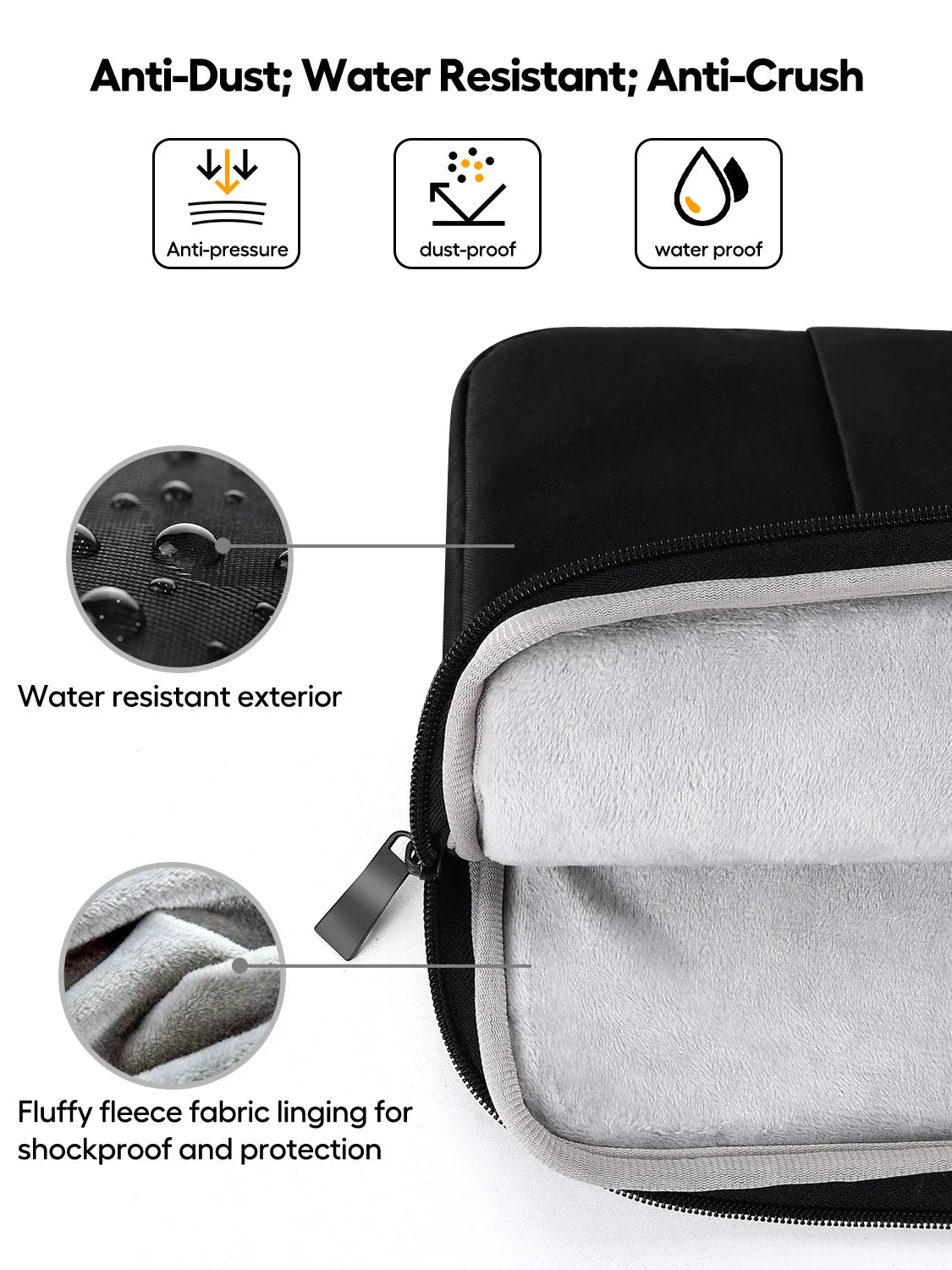 UPERFECT 22 Inch Laptop Sleeve Case for 21.5" - 22" Portable Gaming Monitor HP Dell Lenovo Notebook Carrying Waterproof Bag