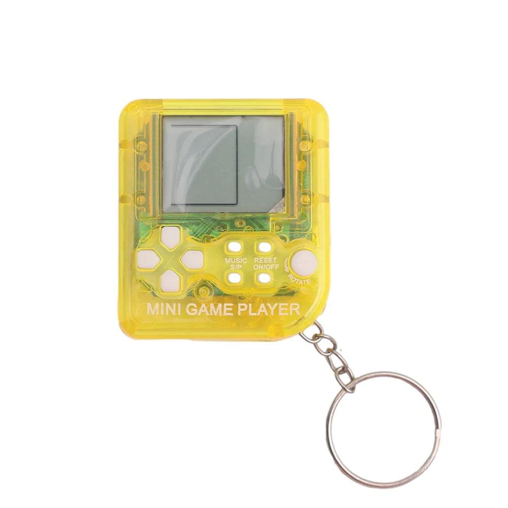 Pocket Mini Classic Game Machine Keychain Anti Lost Key Ring Children Handheld Retro Nostalgic Game Console Video Game Players - Lizard Vigilante