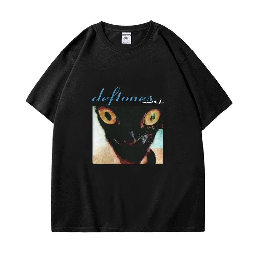 Deftones 2025 Cotton Band T-Shirt – Oversized Hip Hop Rock Tee For Men And Women