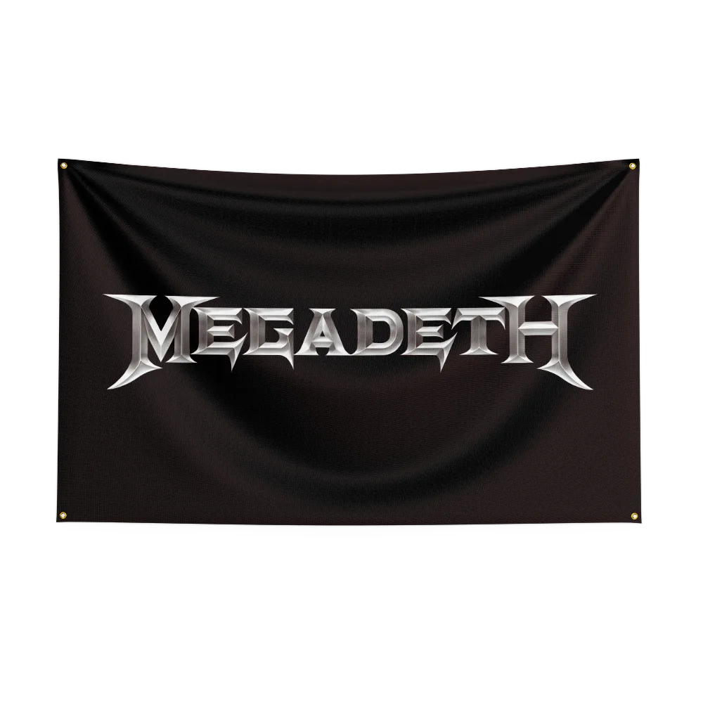 Megadeth Band Flag – Heavy Metal Rock Polyester Banner for Bedroom & Outdoor Wall Art - Premium flag from Lizard Vigilante - Just $17.99! Shop now at Lizard Vigilante