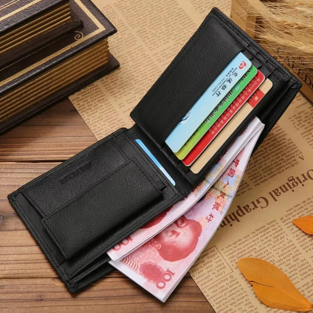 Cowhide Wallet – Genuine Leather Short Wallet For Men