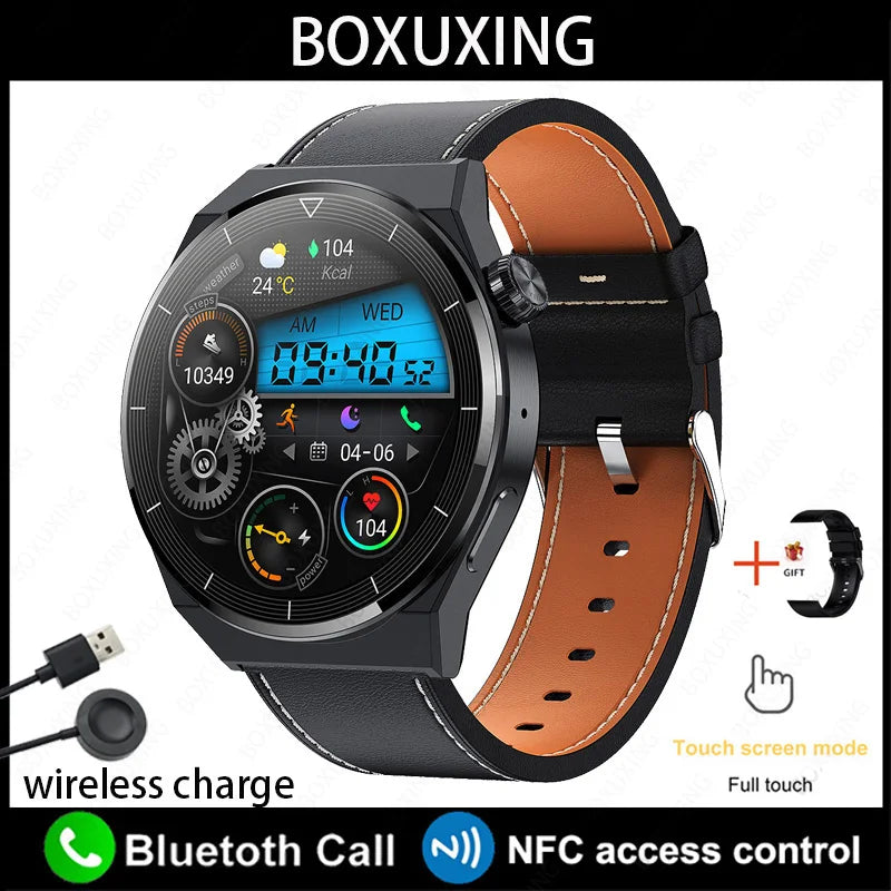 BOXUXING Huawei Xiaomi GT3 Pro Smart Watch – 1.36" AMOLED Display, Bluetooth Call, NFC, IP68 Waterproof - Premium smart watch from Lizard Vigilante - Just $64.99! Shop now at Lizard Vigilante