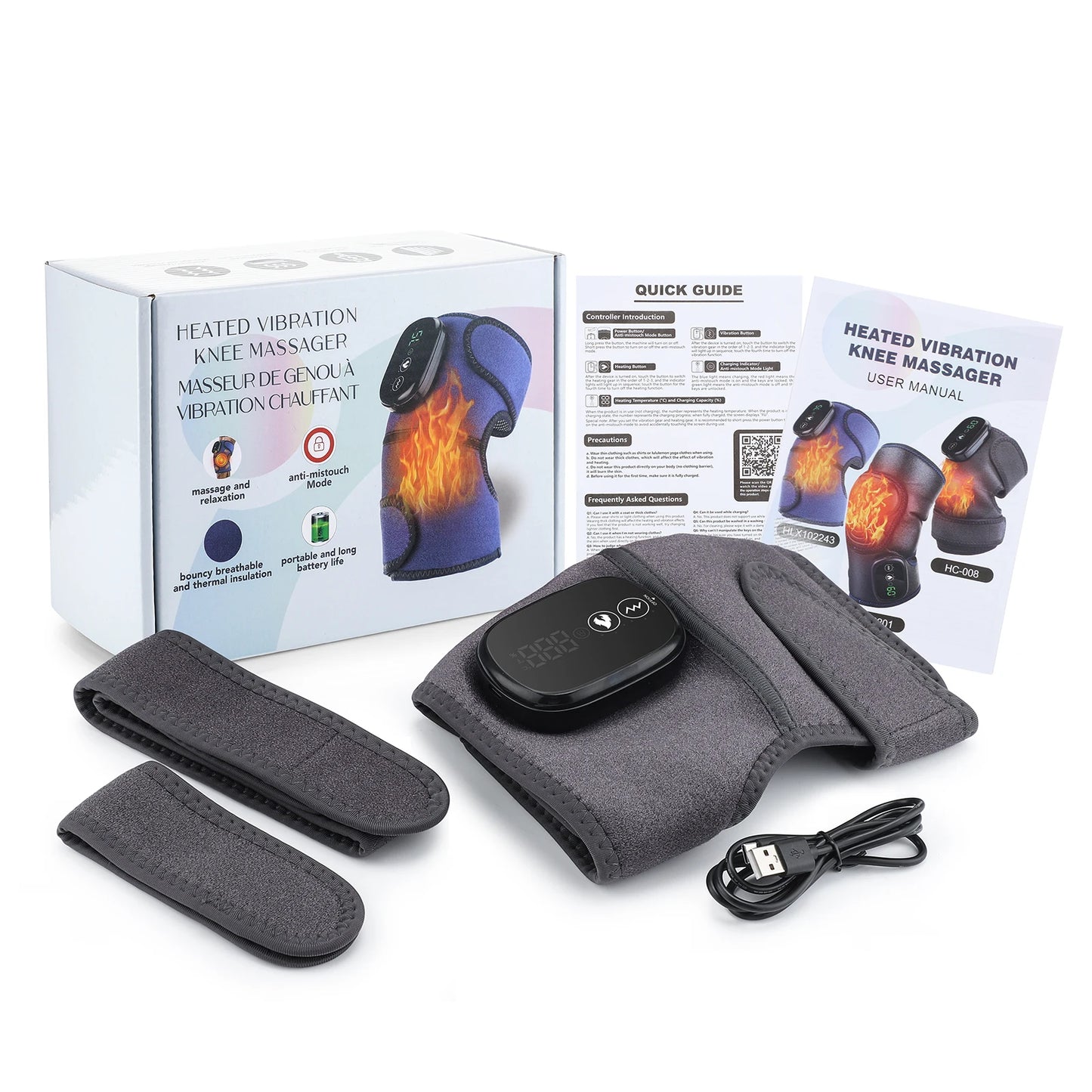 Hellfire 3-In-1 Shockwave Heated Knee Armor