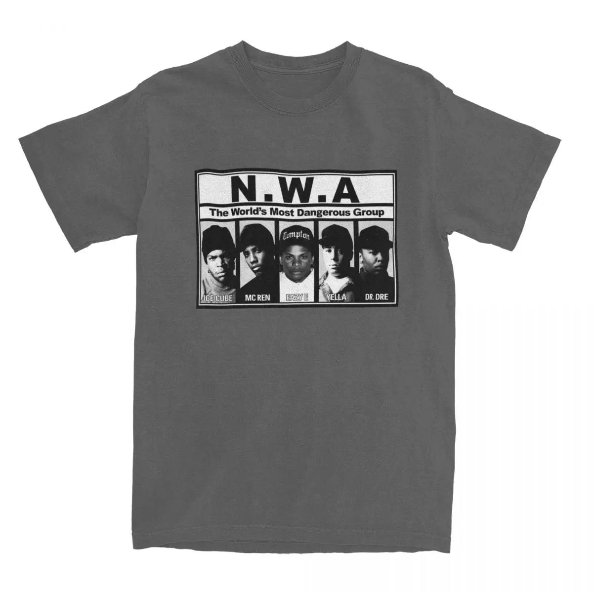 NWA 'Most Dangerous Group' Cotton T-Shirt – Bold Printed Fun Tee for Men and Women - Premium teee from Lizard Vigilante - Just $24.88! Shop now at Lizard Vigilante