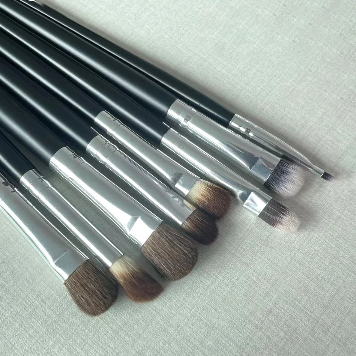 Professional Eyes Makeup Brushes Set Nature Hair Eye Shadow Liner Brow Cream Smudge Contour Shading Blending Makeup Tools Kit