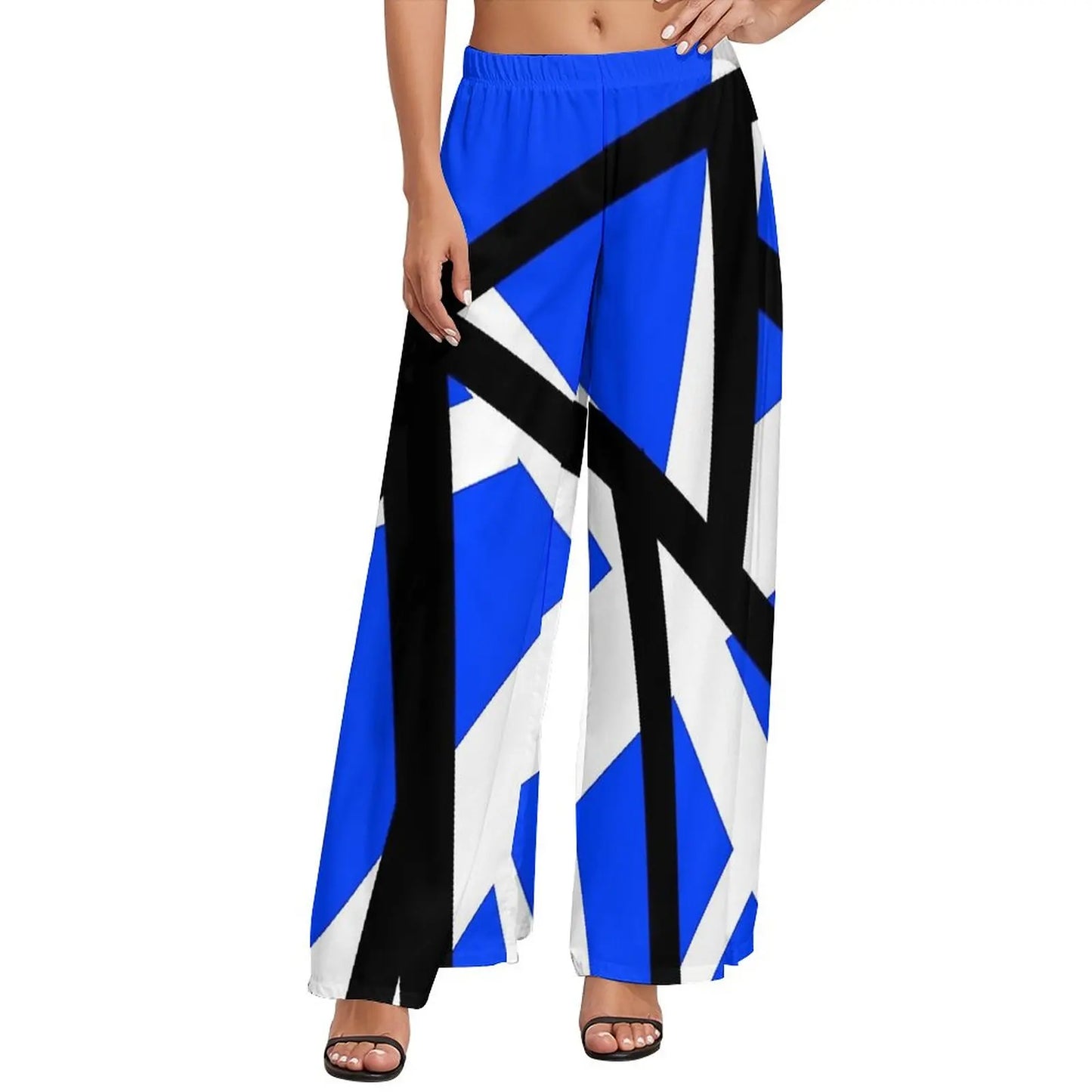 Vintage Van Halen Women's Wide Leg Casual Trousers – High Waist Street Fashion Gift - Premium pants from Lizard Vigilante - Just $45.88! Shop now at Lizard Vigilante