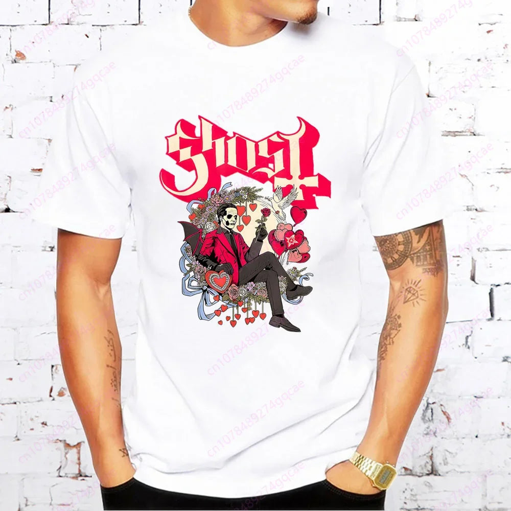 “ECHOES OF THE DAMNED” – GHOST Band Heavy Metal Tee for Men | Summer Fashion T-Shirt for the Loud, the Lost & the Legends - Premium t-shirts from dsers - Just $22.99! Shop now at Lizard Vigilante