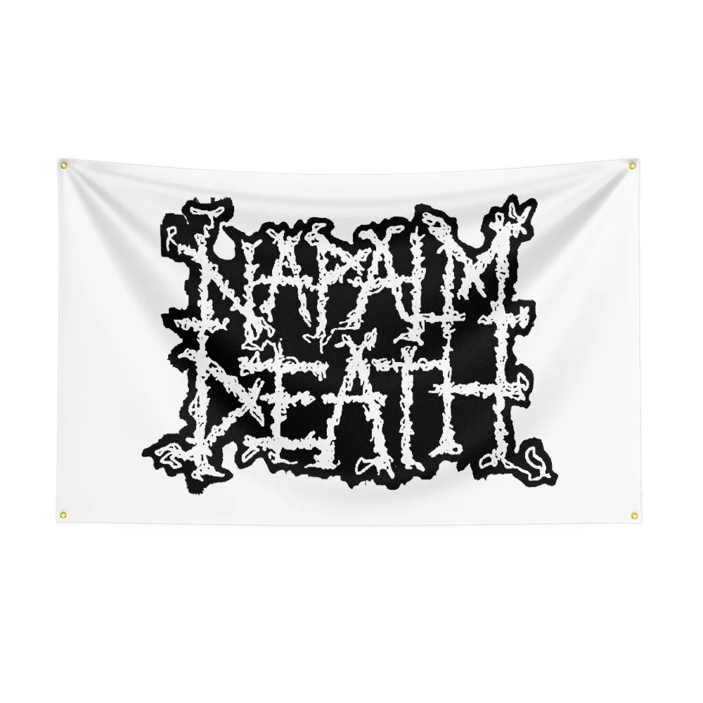 Napalm Death Rock Band Flag – 3x5 Ft Heavy Metal Polyester Digital Printed Banner for Wall & Outdoor Decoration - Premium flag from Lizard Vigilante - Just $15.99! Shop now at Lizard Vigilante