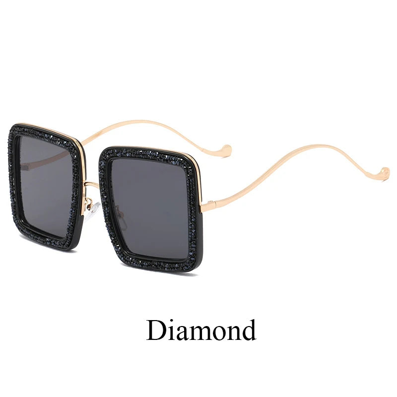 Glitter Vortex Shades – Rockstar Ice-Out Sunglasses for Unapologetic Legends - Premium shades from Lizard Vigilante - Just $26.99! Shop now at Lizard Vigilante