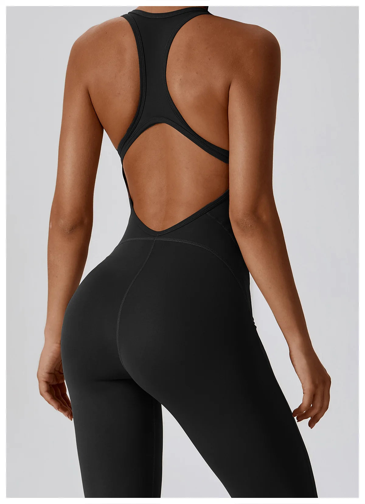 Seamless Yoga Jumpsuit - All-in-One Workout Outfit for Women - Premium bodysuit from Lizard Vigilante - Just $38.88! Shop now at Lizard Vigilante