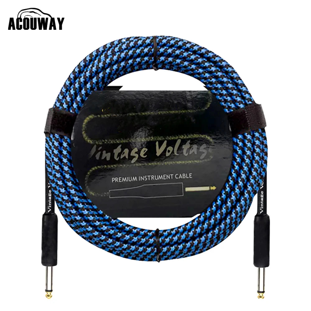 Guitar Cable Wire Cord Jack Line Bass Electric Box Audio Cable Noise Reduction Line Shielded Cable 3/6/10 Meters - Premium cable from Lizard Vigilante - Just $14.99! Shop now at Lizard Vigilante