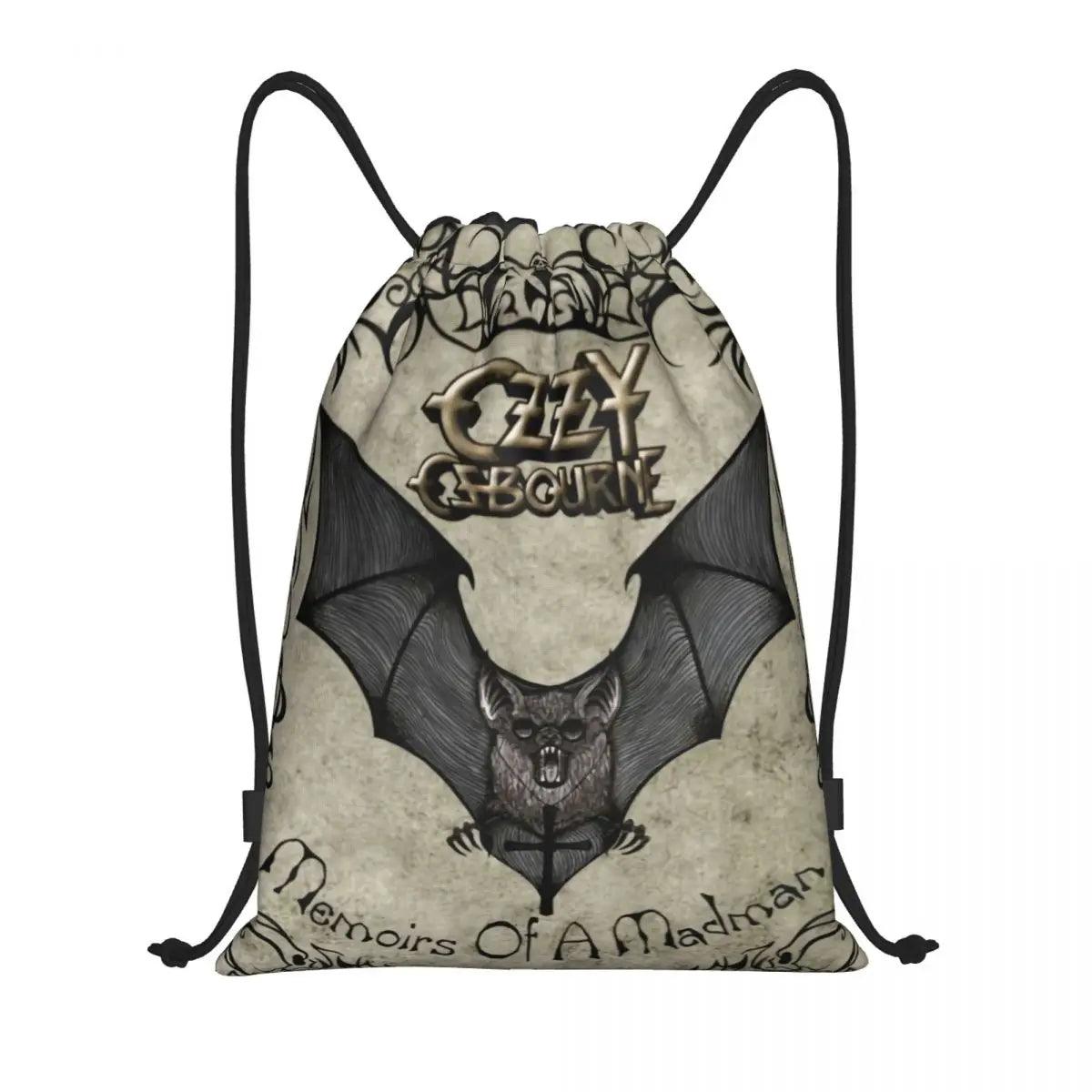 Ozzy Osbourne Drawstring Bags Women Men Foldable Gym Sports Sackpack Heavy Metal Band Rock Shopping Storage Backpacks - Lizard Vigilante