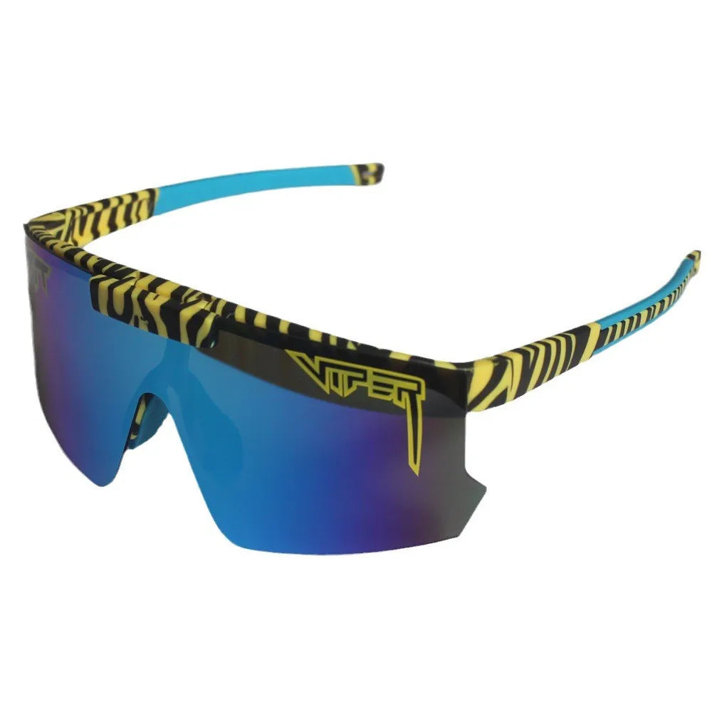 Pit Viper flip-up downforce sport sunglasses – heavy metal cycling eyewear for men and women, UV400 baseball & driving shades