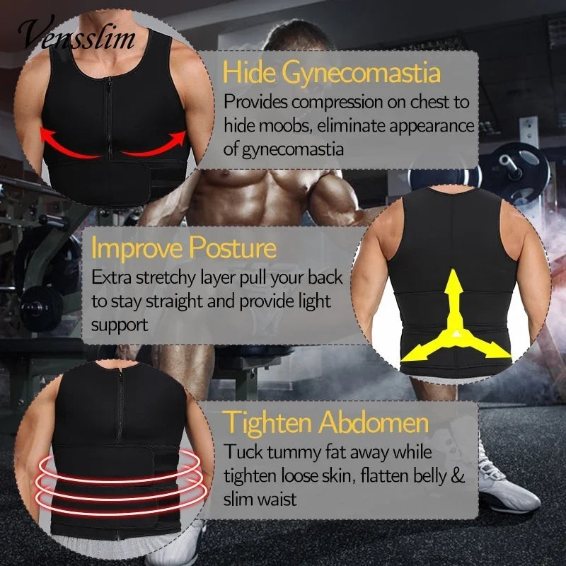 VENSSLIM PRO-GRADE MEN’S BODY SHAPER – Heavy-Duty Waist Trainer Compression Vest for Core Stability, Fat Burn, and Jobsite Confidence - Premium tee from dsers - Just $21.99! Shop now at Lizard Vigilante