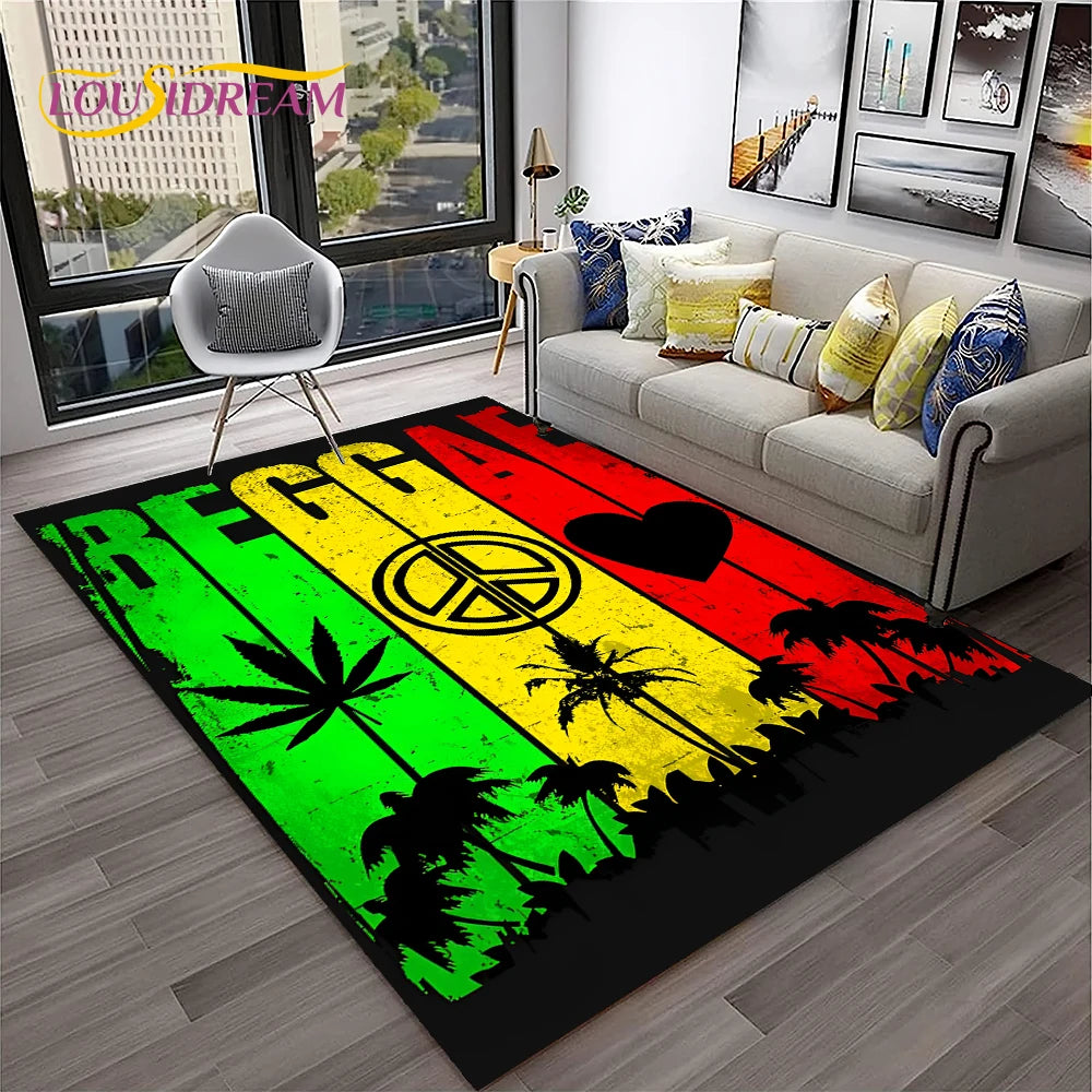 High Voltage Maple Leaf Lounge Rug – 3D Printed Non-Slip Weed Art Carpet For Living Rooms, Studios And Late-Night Plots