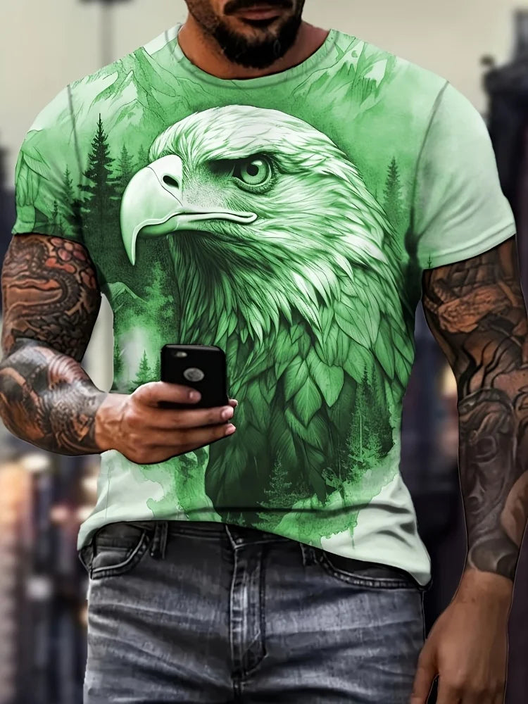 FREEDOM TALON // 3D Screaming Eagle Tee – Summer Casual Patriot Grind Edition - Premium tee from dsers - Just $14.99! Shop now at Lizard Vigilante