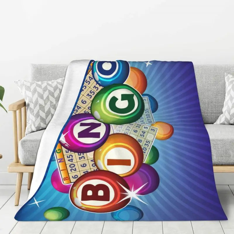 Custom 3D Printed Lucky Game Crazy Bingo Lady Gambling Player Blanket – Comfortable Soft Flannel Winter Throw Blanket for Travel, Bed, and Home - Premium blanket from Lizard Vigilante - Just $15.99! Shop now at Lizard Vigilante