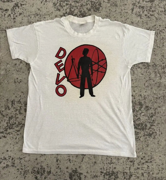 Devo Band T-Shirt Unisex Cotton Tee Shirt All Sizes - Premium T-shirt from Lizard Vigilante - Just $29.99! Shop now at Lizard Vigilante