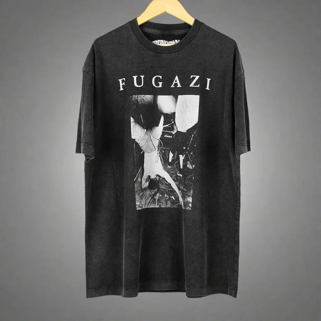 Fugazi Hardcore Punk T-Shirt | Alternative Rock & Hardcore Style Tee - Premium T-Shirt from Lizard Vigilante - Just $29.99! Shop now at Lizard Vigilante