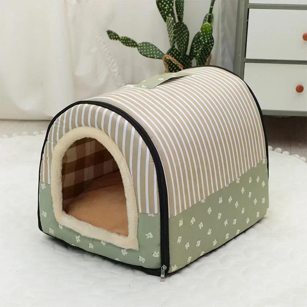 Winter Pet Cat Bed Foldable Dog House Dog Villa Sleep Kennel Removable Nest Warm Enclosed Cave Sofa Big Dog Kennel Pet Supplies - Premium pet bed from Lizard Vigilante - Just $19.99! Shop now at Lizard Vigilante