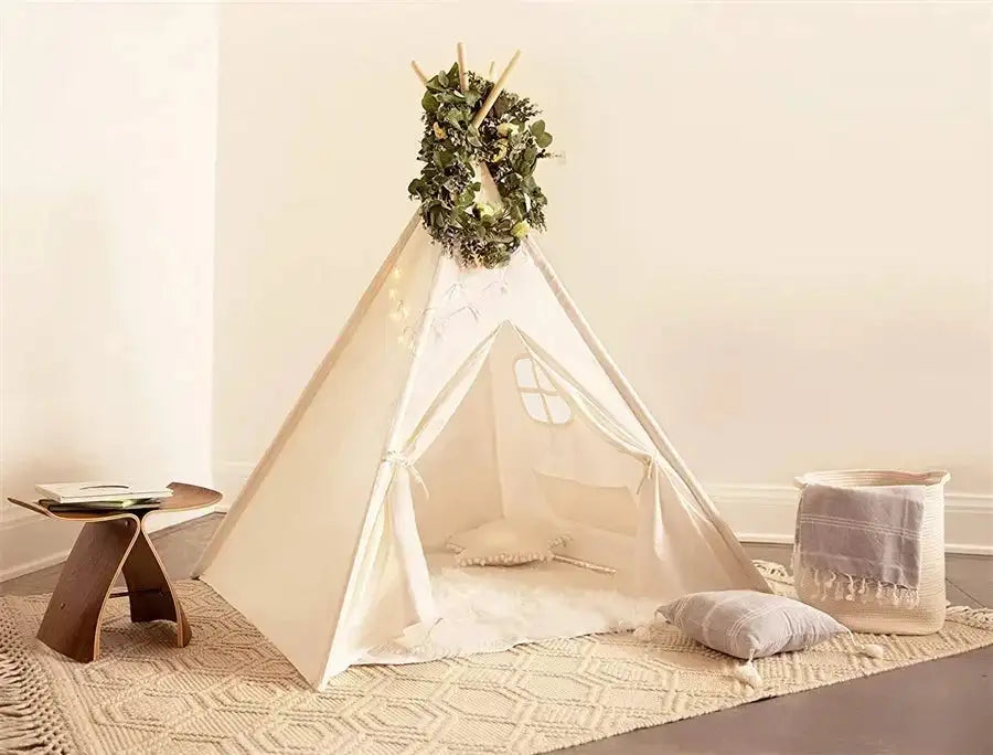 Tent for Kids Indoor Household Children Play House Wigwams Portable Folding Tipi Teepee Girl and Boy Castle Play Room Tents