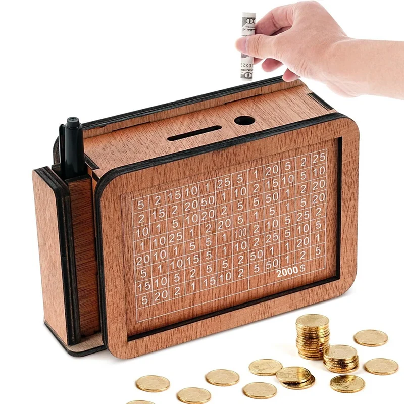 Wooden Cash Vault Piggy Bank – Heavy Duty Money Box For Savage Savings 2025 Edition