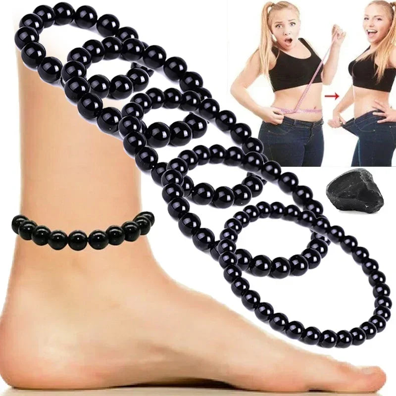 Magical Black Obsidian Natural Stone Bracelet - Promote Blood Circulation & Anti-Anxiety - Premium Bracelet from Lizard Vigilante - Just $18.88! Shop now at Lizard Vigilante