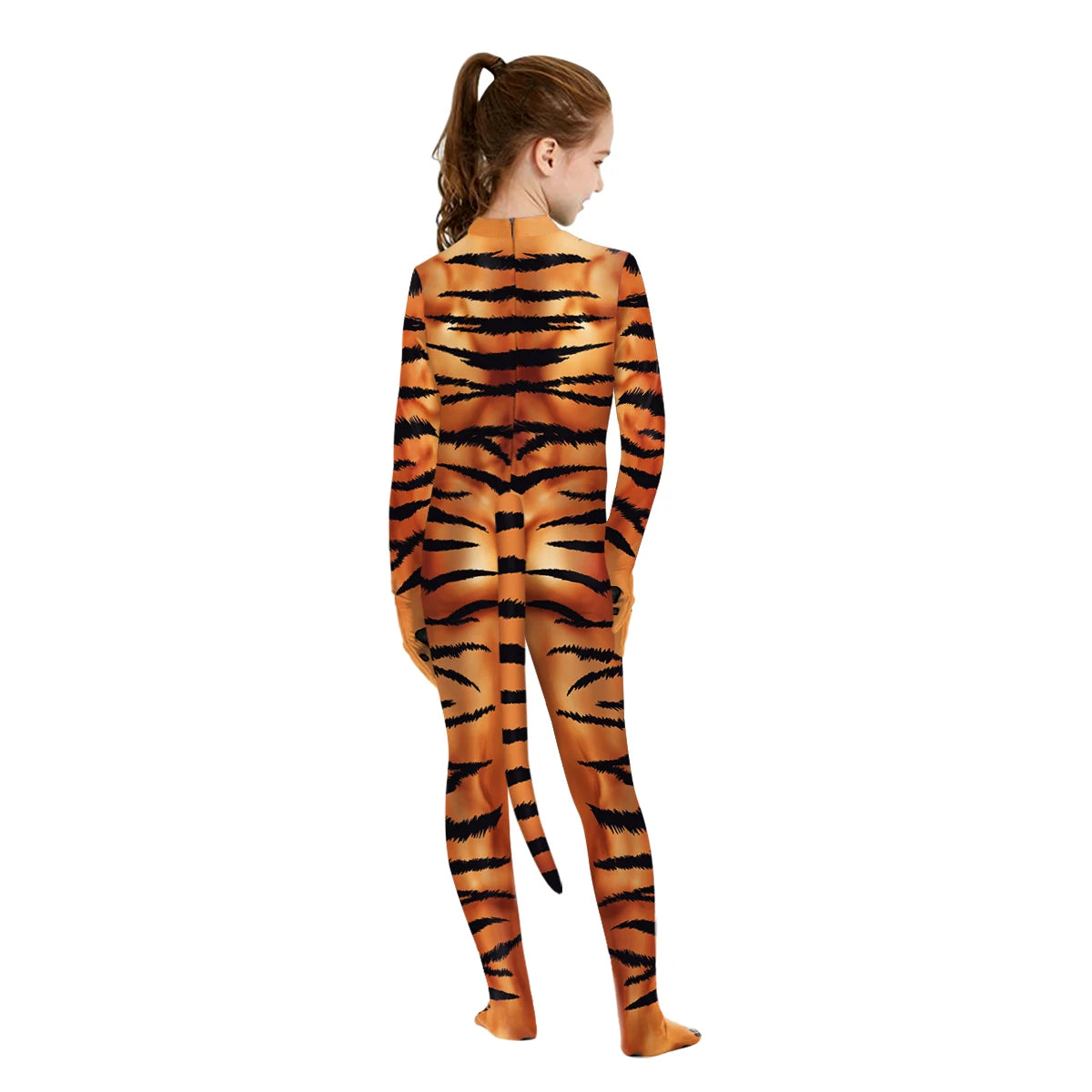 Parent-Child Tiger 3D Print Bodysuit - Unisex Halloween Cosplay Costume for Epic Family Adventures! - Premium Cosplay Costumes from Lizard Vigilante - Just $35.88! Shop now at Lizard Vigilante