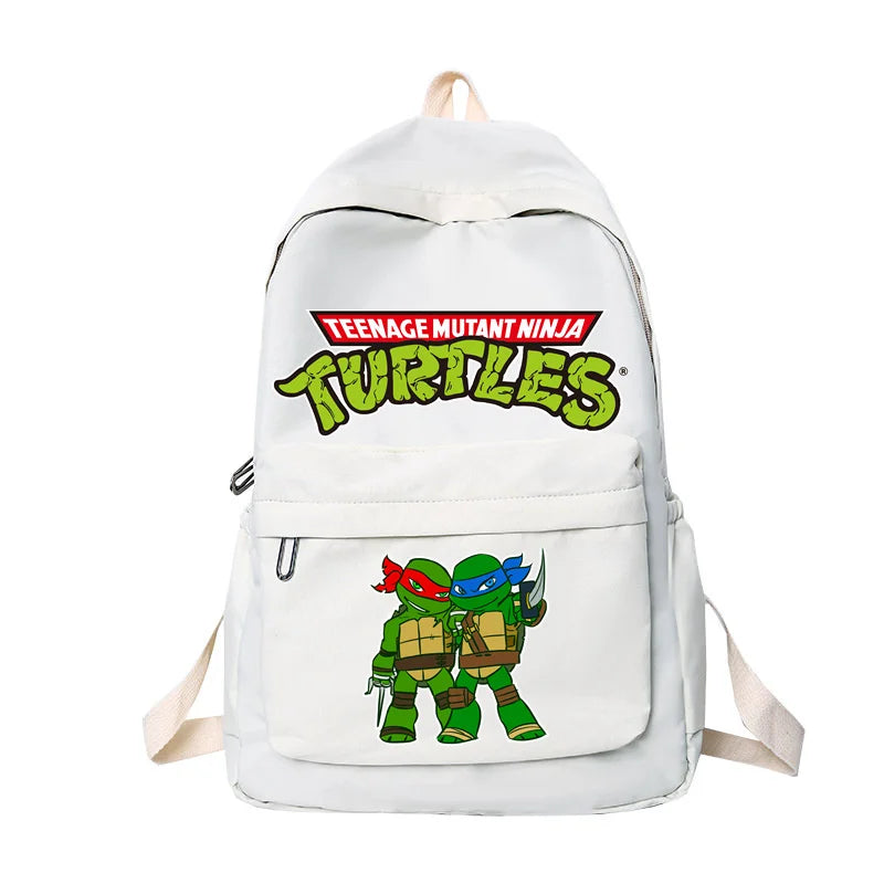 Ninja Turtles Waterproof Backpack – Solid Color High-Capacity Trendy School Bag for Kids - Premium backpack from Lizard Vigilante - Just $29.88! Shop now at Lizard Vigilante