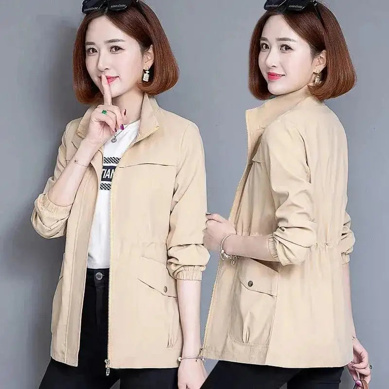 2023 New Spring Women's Jackets Causal Windbreaker Famale Thin Basic Coat Lightweight Jacket Outwear Women Clothing