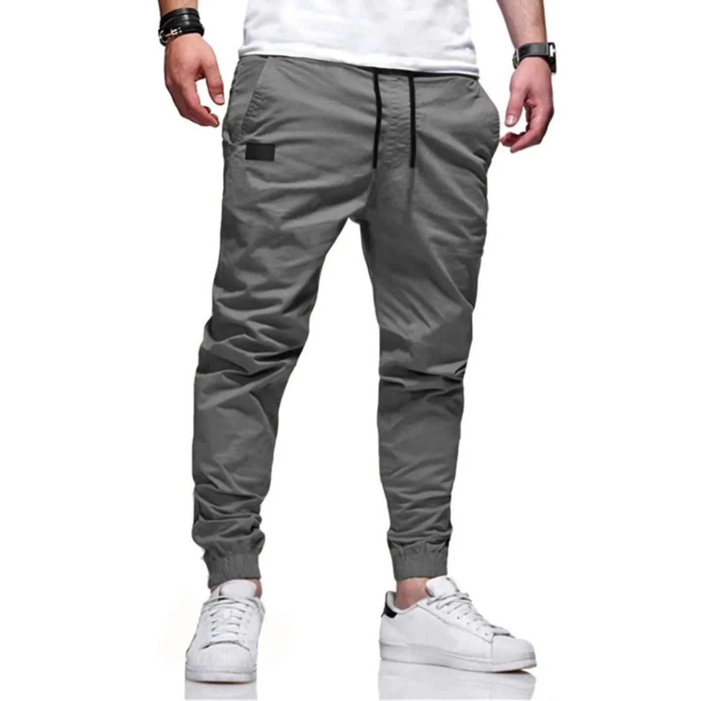 Men's Fashion Track Pants - Casual Streetwear Joggers, Hip Hop Gym Sweatpants with Pockets - Premium track pants from Lizard Vigilante - Just $23.88! Shop now at Lizard Vigilante