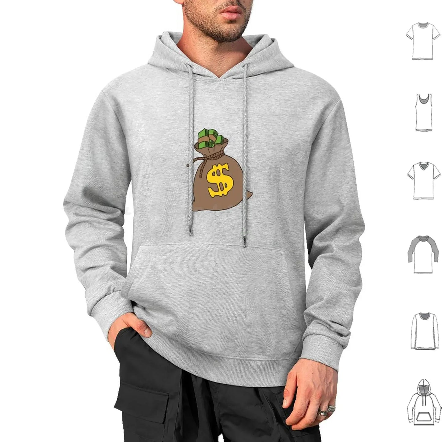 Cash Flow Money Bag Hoodie – Hustle Hard, Stack High! | Rich Mula Dollar Graphic Sweatshirt | Pay Me Payday Streetwear - Premium hoodies from Lizard Vigilante - Just $33.99! Shop now at Lizard Vigilante