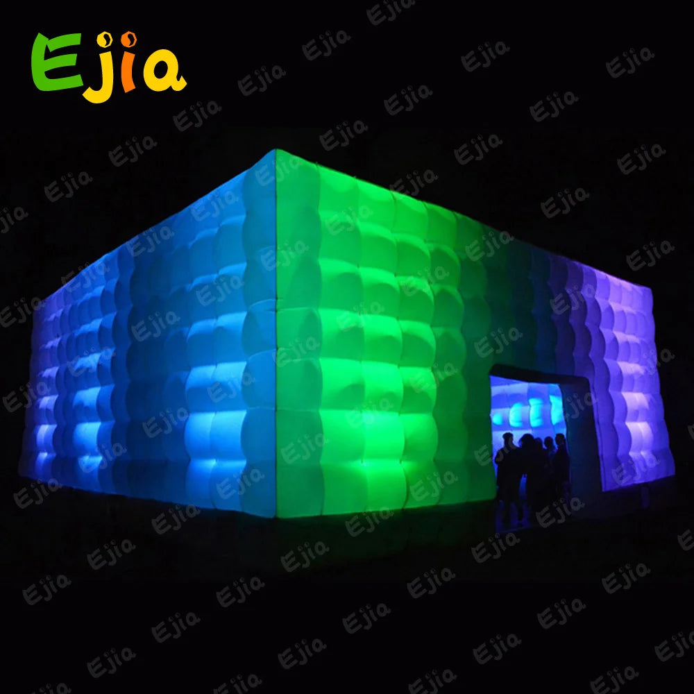 20/26FT LED Inflatable Night Club – Extra Large Inflatable Party Tent with Blower for Ultimate Nightlife Experience – LED Lights for Stunning Visuals - Premium bounce house from Lizard Vigilante - Just $1591.08! Shop now at Lizard Vigilante