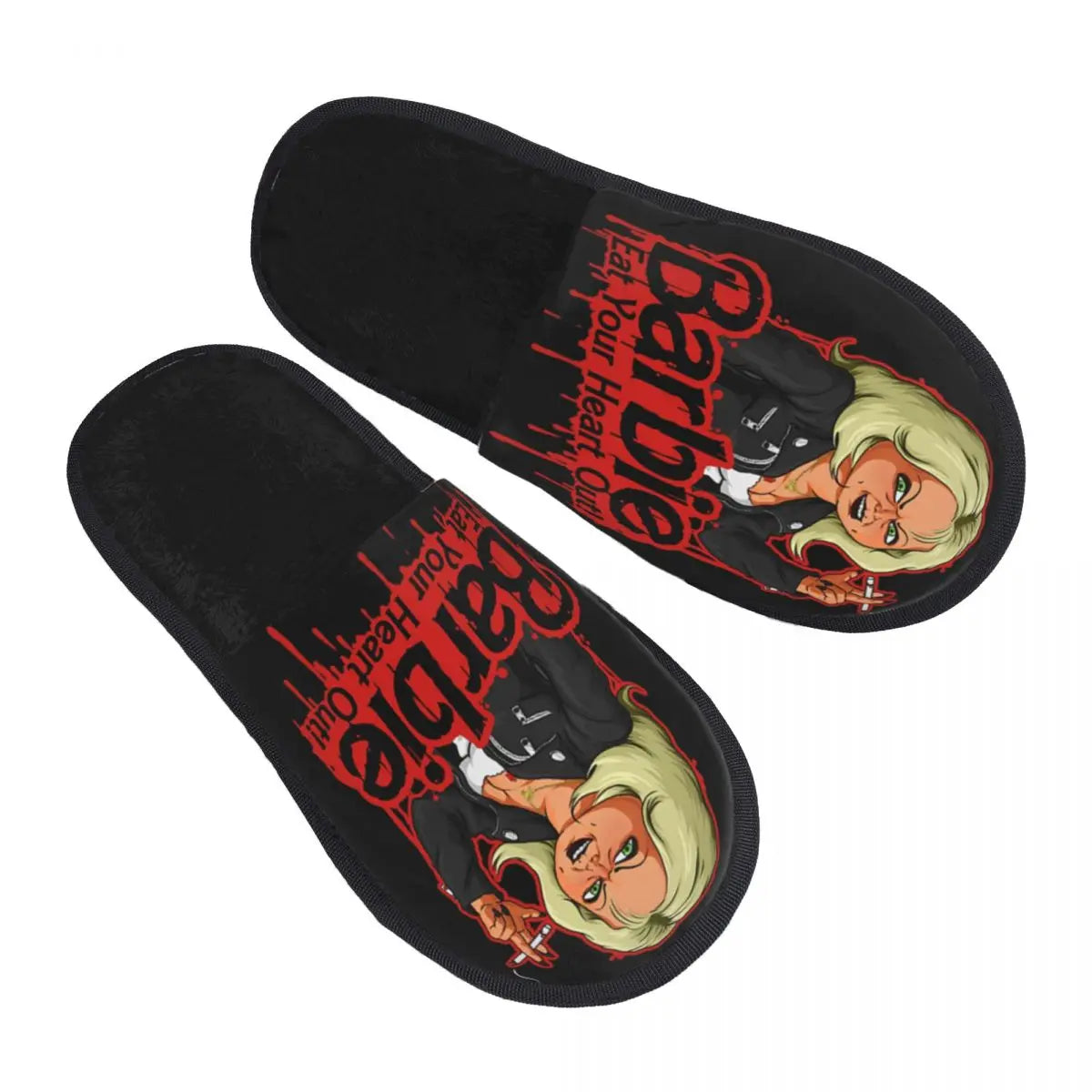 Custom Bride of Chucky Comfort Scuff Memory Foam Slippers – Women Horror Movie Child's Play Hotel House Shoes - Premium slippers from Lizard Vigilante - Just $26.66! Shop now at Lizard Vigilante