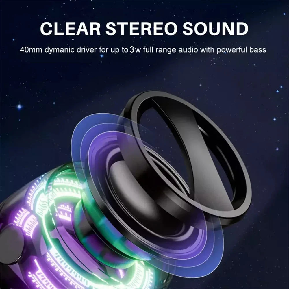 Mini Portable Bluetooth Speaker G200 RGB Color Light Magnetic Speaker BT5.3 Small Sound Box Phone Holder Wireless Loudspeaker