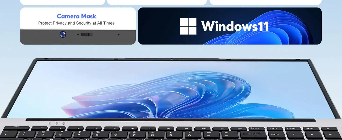 ACEMAGIC Laptop 17.3'' FHD Intel Alder Lake N97 up to 3.6GHz 16GB DDR4 512GB SSD with Windows 11