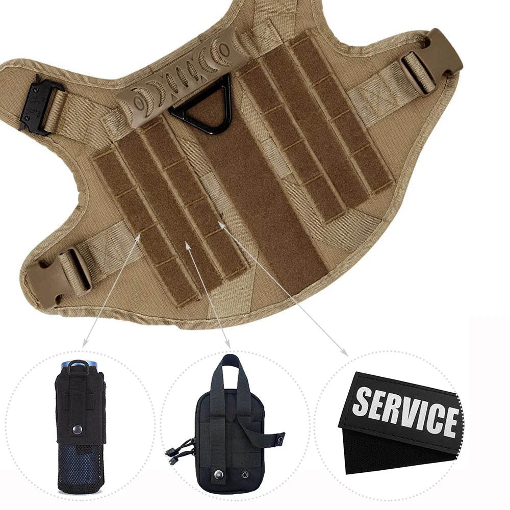 Battle-Ready K9 Vest & Leash Set – Street Armor For Power Dogs