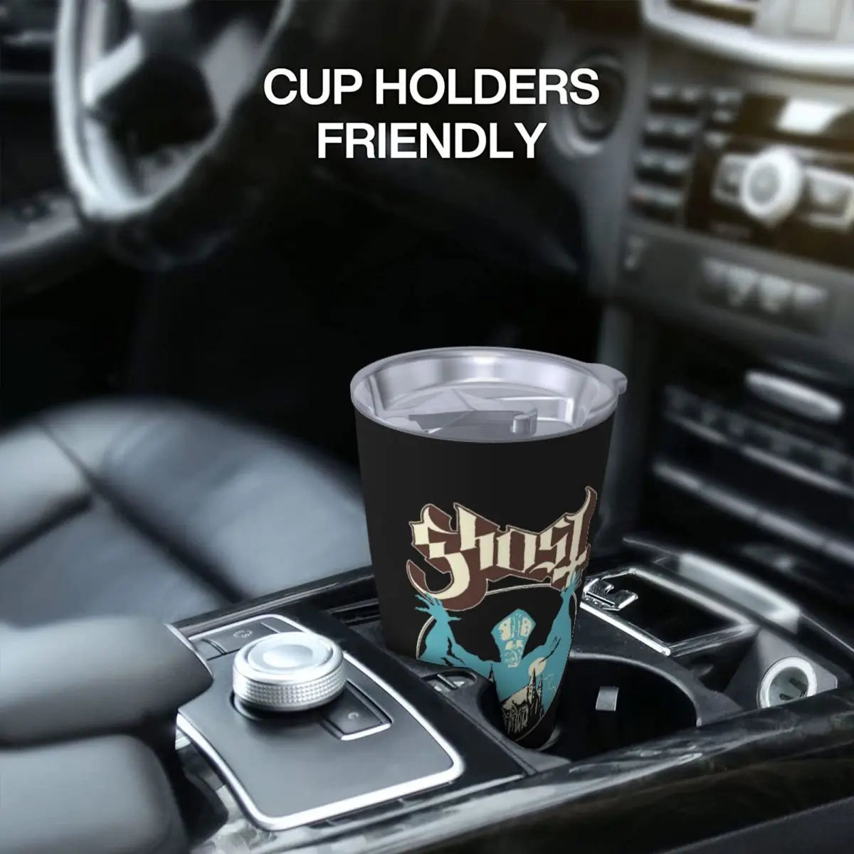 Ghost Band Tumbler Vacuum Insulated Die Music Coffee Cups with Lid & Straw – 20oz Hot/Cold Drink Mug for Office & Home - Premium Tumblers from Lizard Vigilante - Just $30.88! Shop now at Lizard Vigilante